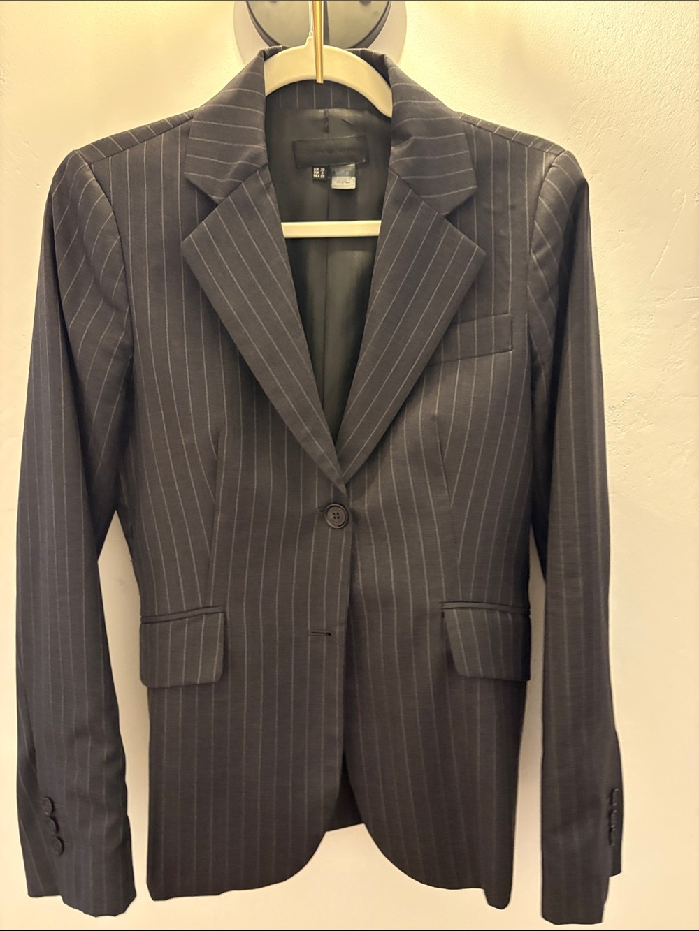 Zara Black Pinstripe Women's Blazer